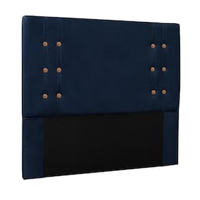 Cabeceira Decorativa King Size 1,95m Kors Azul Marinho