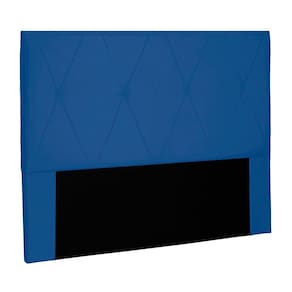 Cabeceira Decorativa 1,40m Yves Suede Azul Marinho