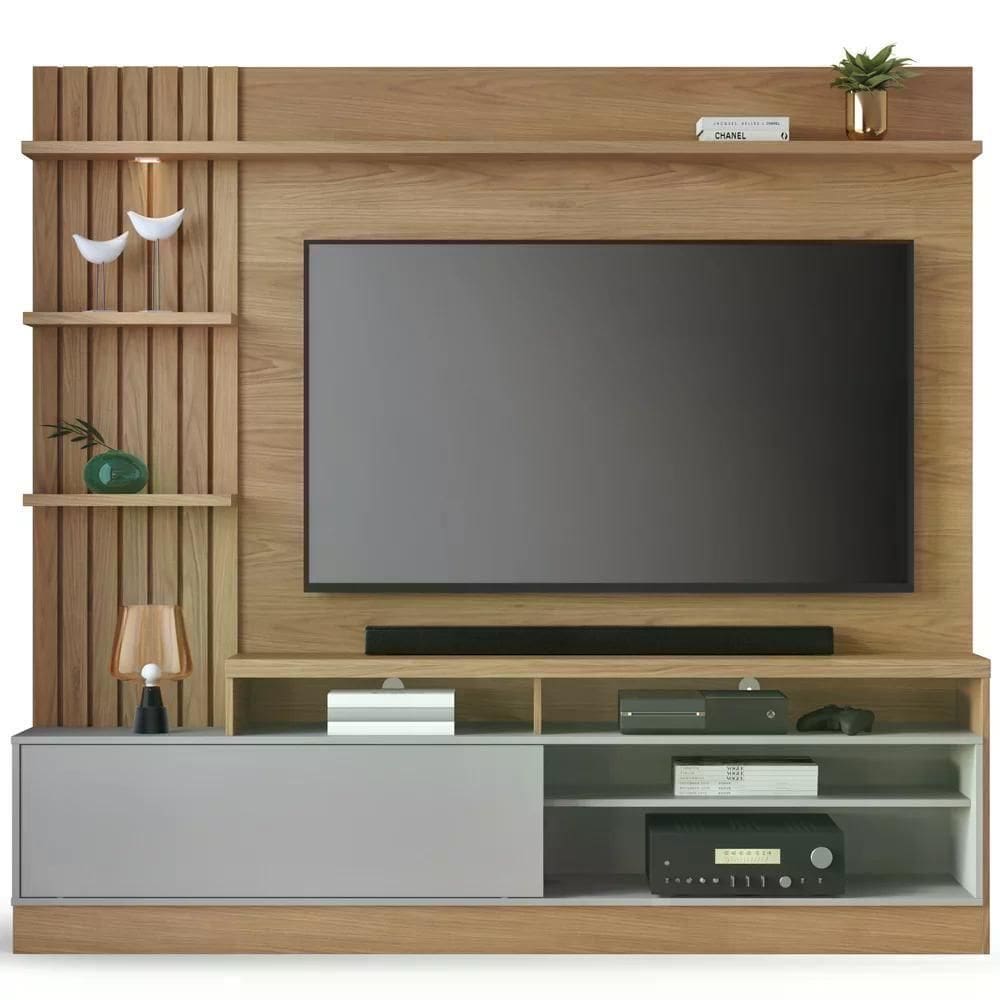 Estante Home Para Tv 65" Maceio Freijo Cinza Clb Freijo Cinz