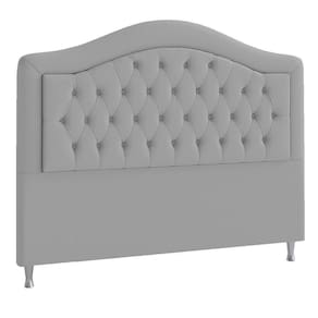 Cabeceira Casal ághata P04 140 Cm Suede Cinza Tca 940