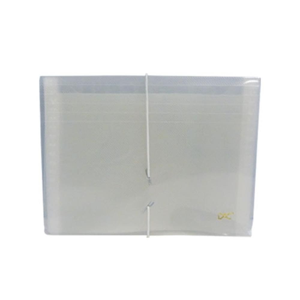 Pasta Sanfonada Plástica Duplicata 31 Divisões Cristal - Dac