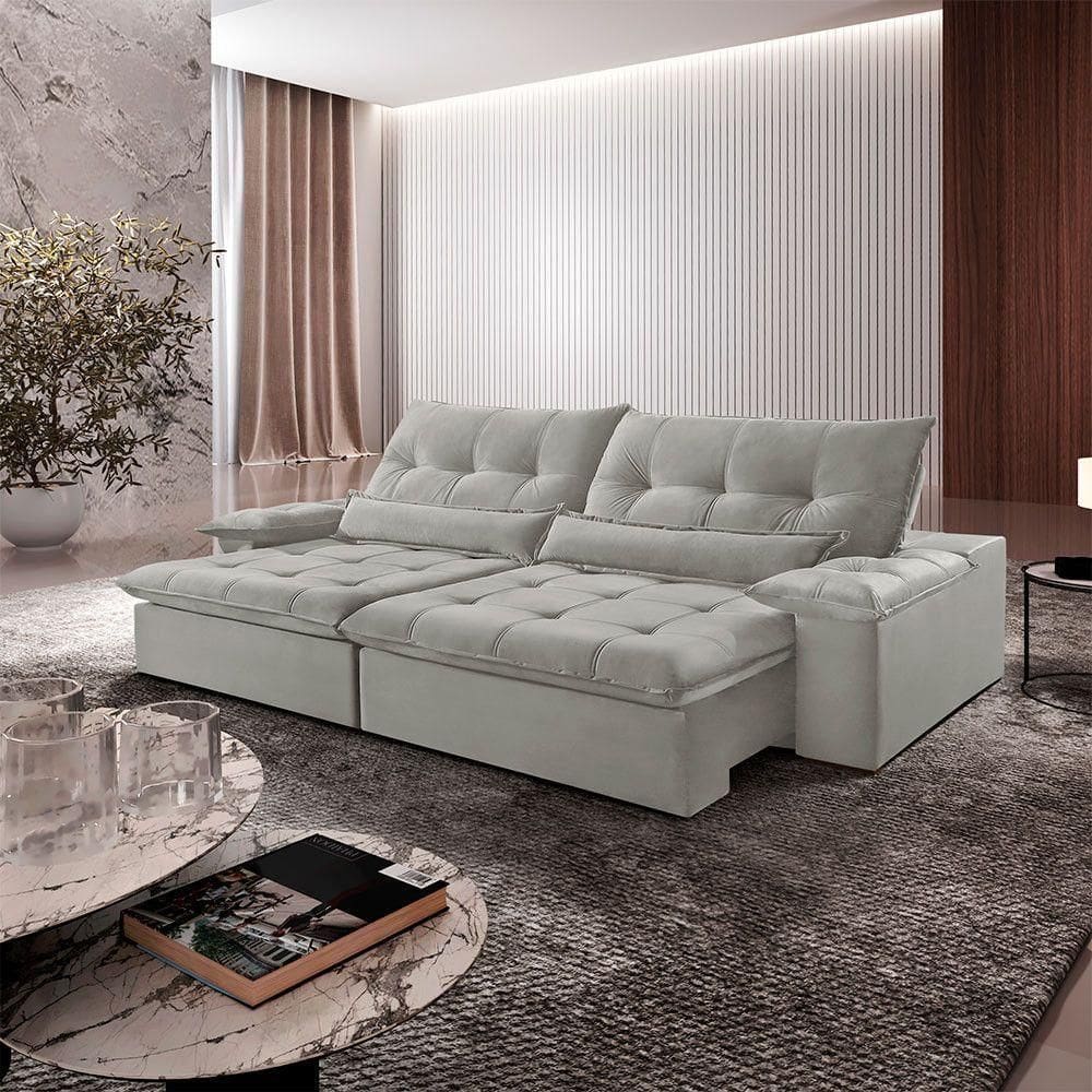 Sofá Nivus Linho 2 Módulos De 80cm B25cm Meu Sofá Online A230 Linho Cinza
