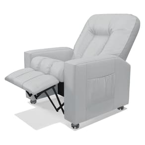 Poltrona Do Papai Reclinável Pequim Pu Branco