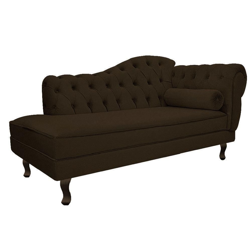 Diva Recamier Diana 160Cm Lado Esquerdo Corano - Doce Sonho Móveis Cor Marrom