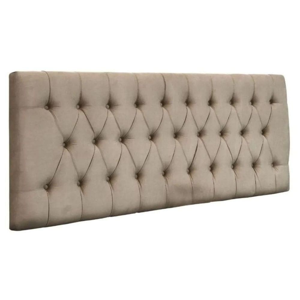 Painel Cabeceira Dubai Para Cama Box-1,38 Mt-suede Bege