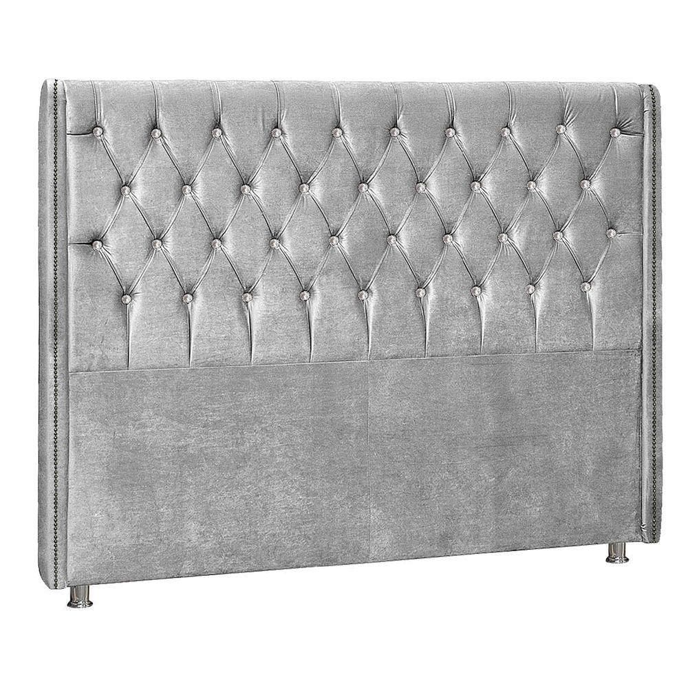 Cabeceira Solteiro Tóquio P04 98 Cm Suede Cinza Tca 940