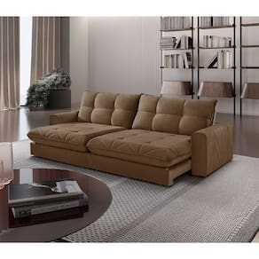 Sofá Firenze Veludo 02 Módulos De 80cm B25cm Meu Sofá Online B016 Veludo Marrom
