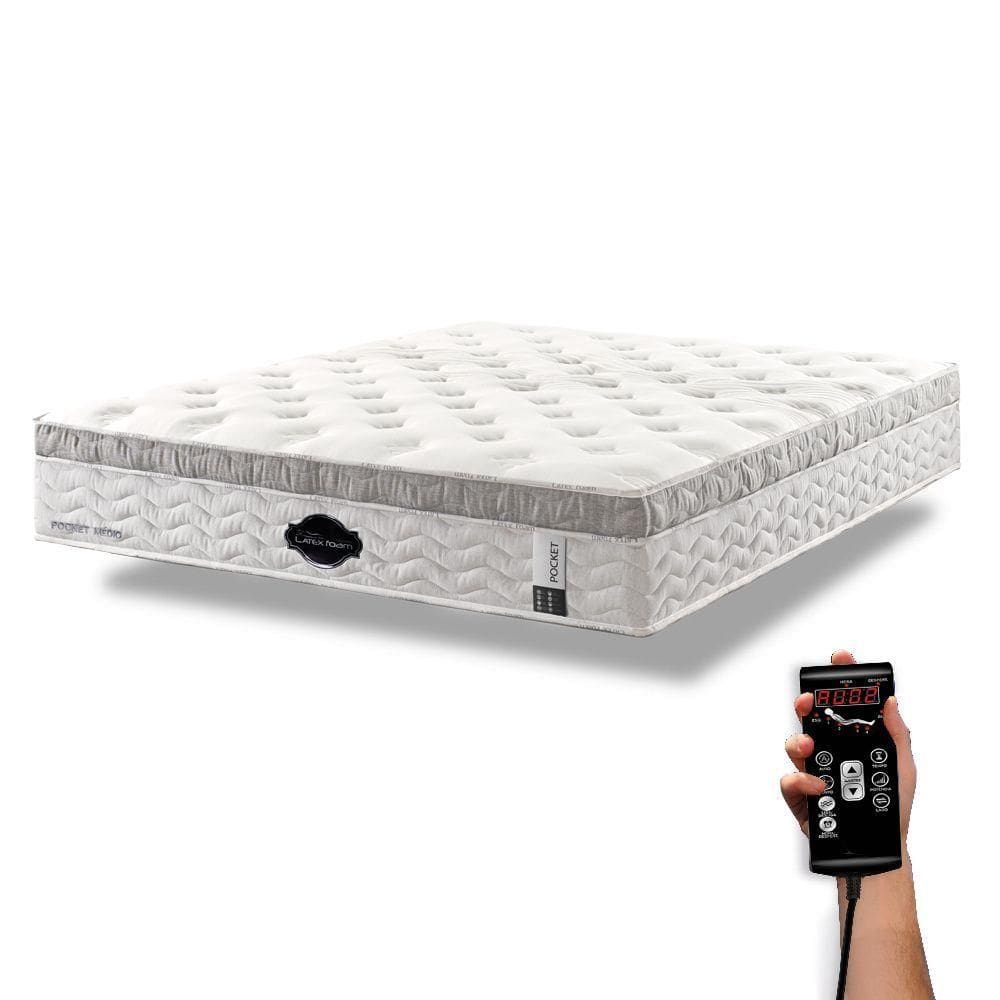 Colchão De Látex Médio Kit Spa Queen 158x198cm
