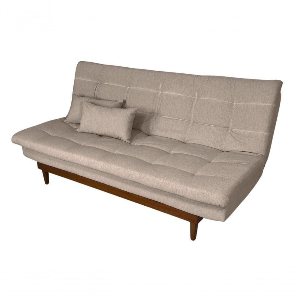 Sofá Cama Dubai Linho Espuma D33 Bege 201