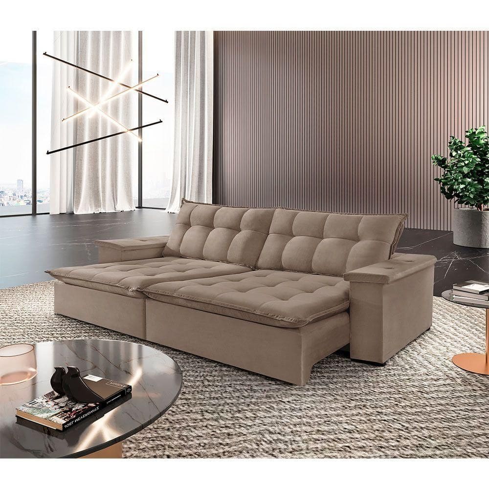 Sofá Estilo Veludo 02 Módulos De 90cm B25cm Meu Sofá Online B002 Veludo Capuccino