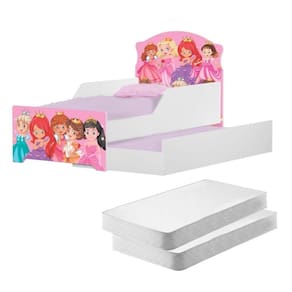 Mini Cama Infantil Com Auxiliar Pop Princess Com Colchões
