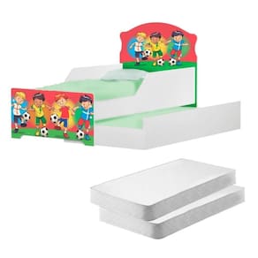 Mini Cama Infantil Com Auxiliar Pop Futebol Com Colchões