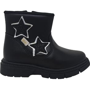 Bota Coturno Infantil Menina Casual Dia a Dia Passeio Escola com Brilho e Zíper Conforto Kidy 084-0106