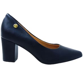 Sapato Feminino Casual Dia a Dia Passeio Trabalho Salto Médio Bico Fino Vizzano 1290.500