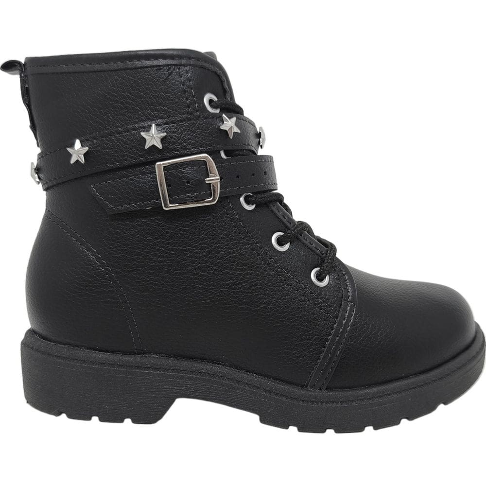 Bota Coturno Infantil Menina Casual Dia a Dia Passeio Escola Detalhes Metálicos Molekinha 2164.140