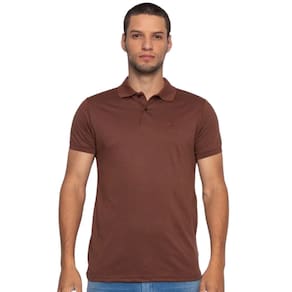 Camisa Polo Masculina Fatal Marrom Café 30170