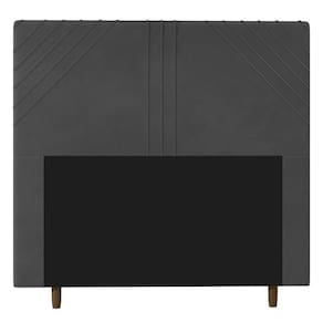 Cabeceira Cama Box Casal King Size Lisboa 195Cm Cinza