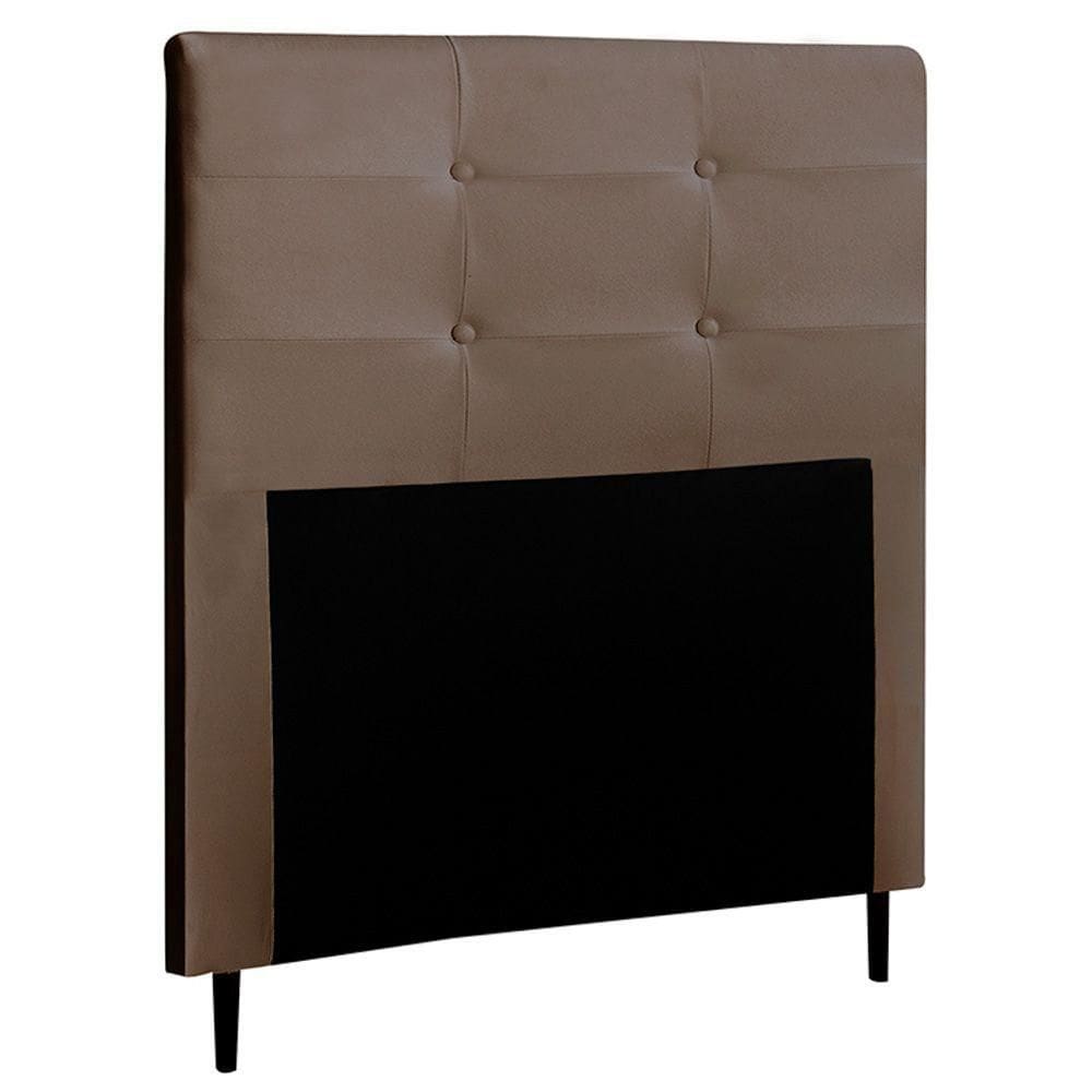 Cabeceira Cama Box Solteiro Luna 90cm Corano Marrom