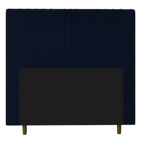 Cabeceira Box Casal Queen Size Lisboa 160cm Azul Marinho