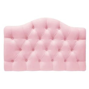 Cabeceira Suspensa Imperatriz 140 Cm Casal Suede Rosa Bebê