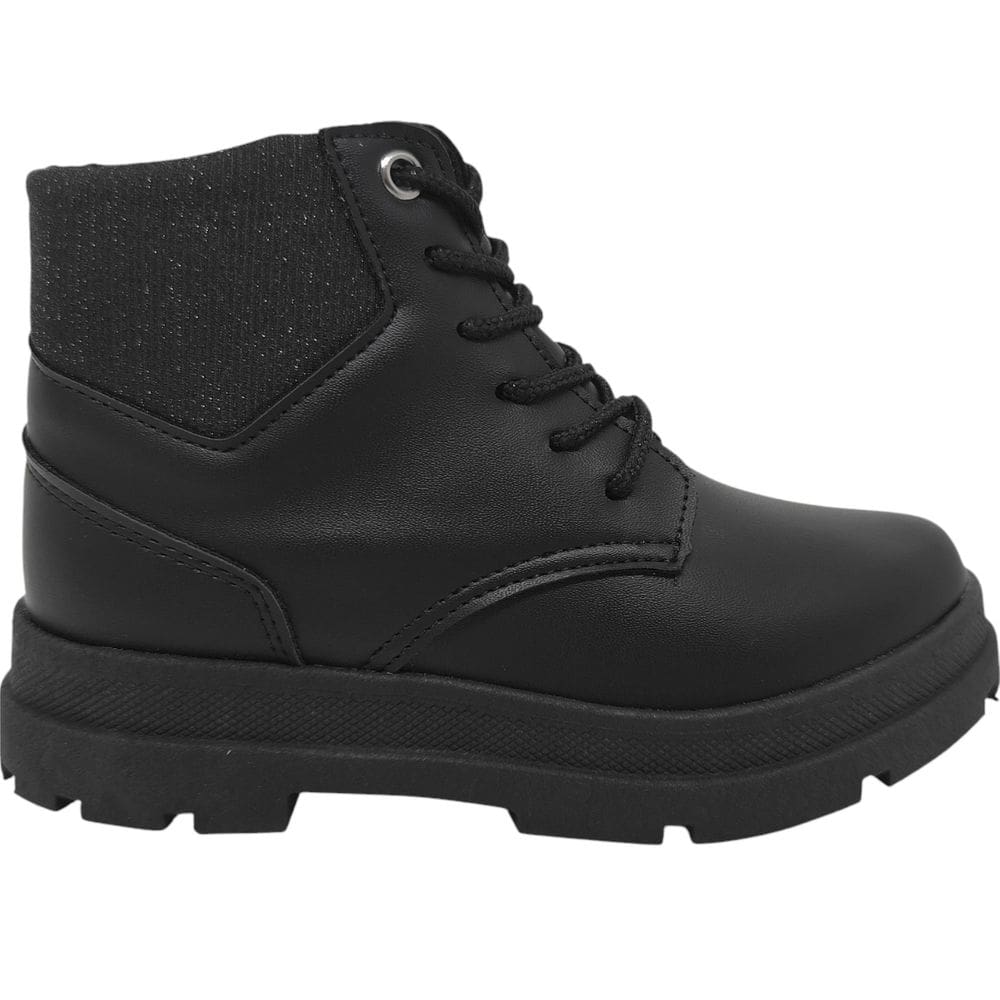Bota Coturno Infantil Menina Casual Dia a Dia Passeio Escola com Brilho Kidy 363-0033