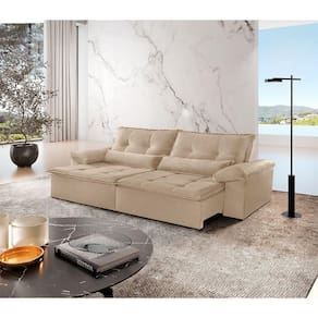 Sofá Parma Linho 02 Módulos De 80cm B25cm Meu Sofá Online A226 Linho Bege