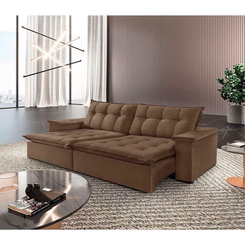 Sofá Estilo Veludo 2 Módulos De 80cm B25cm Meu Sofá Online B016 Veludo Marrom