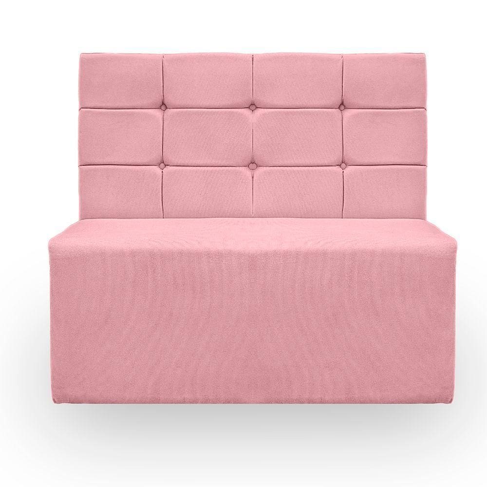 Canto Alemão Confortável Para Apartamento Cozinha E Restaurantes Suede Cor Rosa Bebe