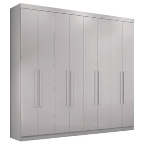 Guarda Roupa Casal 8 Portas 4 Gavetas Paris Branco