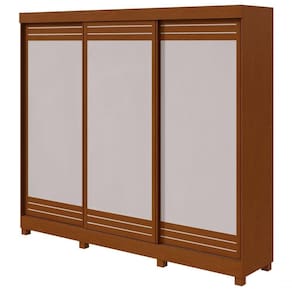 Guarda-roupas Casal Nice 3 Portas 4 Gavetas Flex Com Pés - Lopas Frassino/off White