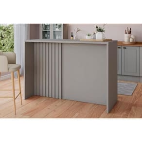 Balcão De Cozinha Modulado Gourmet Belize Cinza - Henn