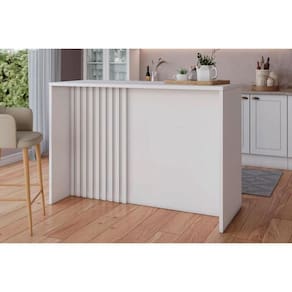 Balcão De Cozinha Modulado Gourmet Americana Branco - Henn