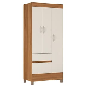 Guarda Roupa 3 Portas E 2 Gavetas Wind Amendola/off White - Demóbile