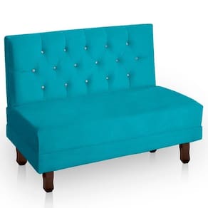 Canto Italy Confortável Para Apartamento Cozinha E Restaurantes Suede Cor Azul Claro