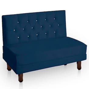 Canto Italy Confortável Para Apartamento Cozinha E Restaurantes Suede Cor Azul Marinho