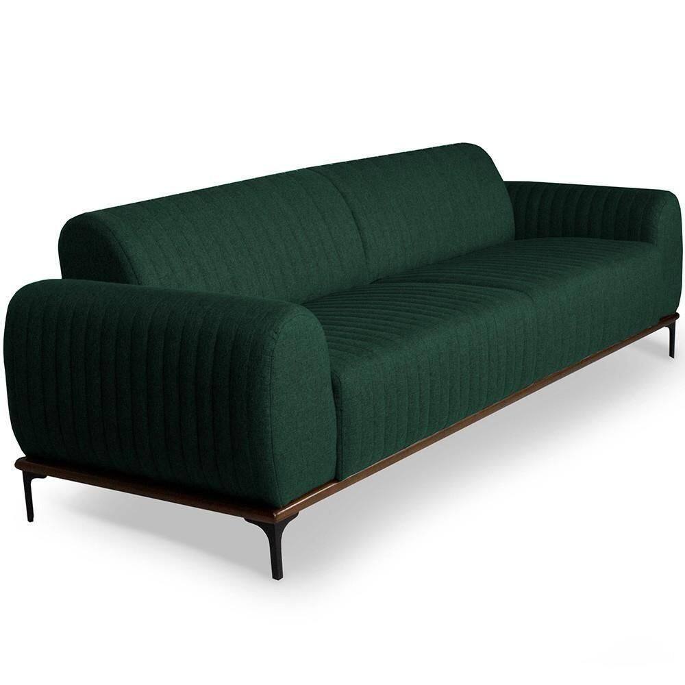 Sofá 3 Lugares Molino 230 Cm Verde Musgo C-117