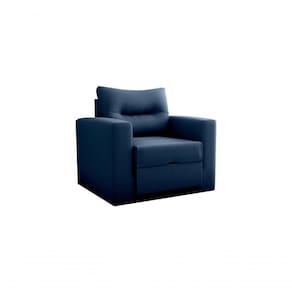 Sofá Cama Marissol 1 Lugar Suede Azul