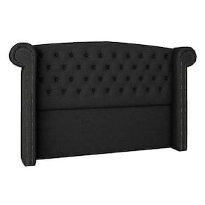 Cabeceira Solteiro Lyon P04 100 Cm Suede Preto Tca 944