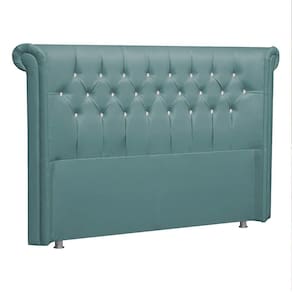 Cabeceira Queen Brescia P04 160 Cm Suede Turquesa