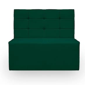 Canto Alemão Confortável Para Apartamento Cozinha E Restaurantes Suede Cor Verde Esmeralda