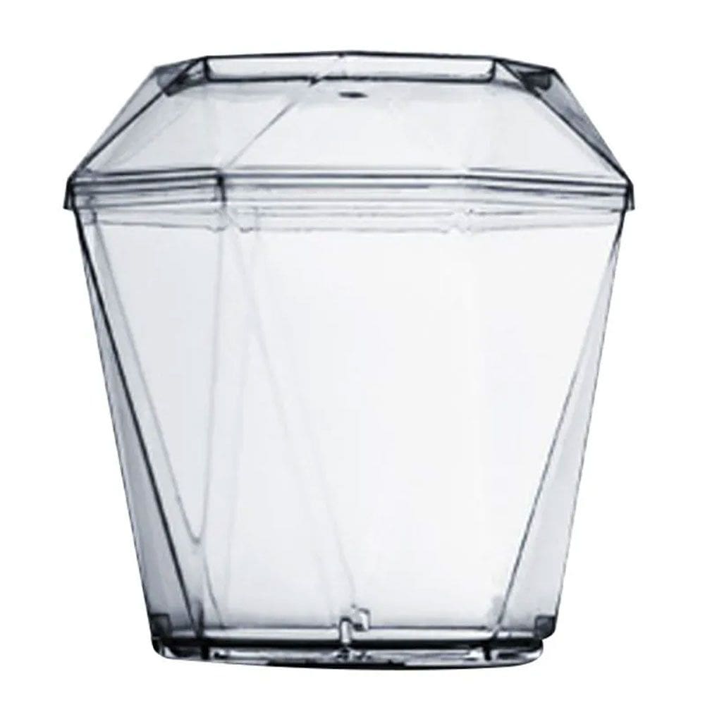 Copo Diamante 180ml com Tampa c/10 - Plastilania