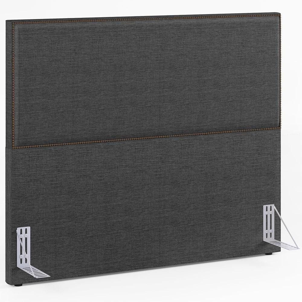 Cabeceira Cama Box Casal 140 Cm Linho Cinza Escuro