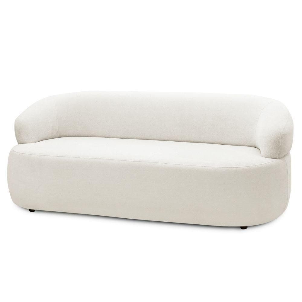 Sofá 3 Lugares Living 170cm Conka F05 Bouclê Off White