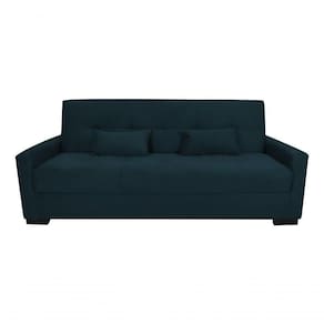 Sofá Cama Lavínia 3 Lugares Suede Petroléo Matrix