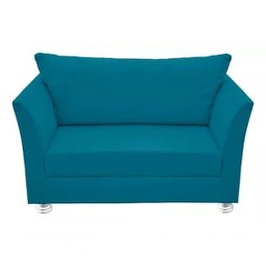 Namoradeira Lisboa 2 Lugares Salão Suede Azul Tiffany