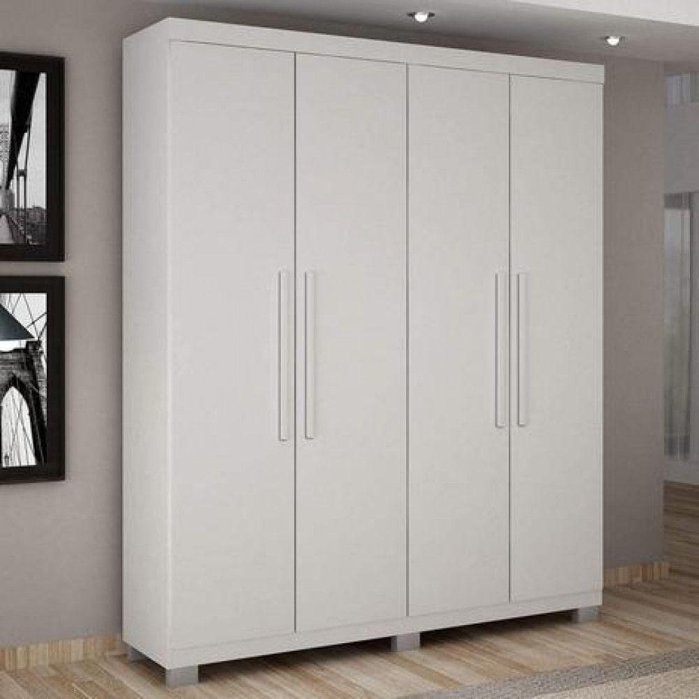 Guarda Roupa Master Branco 4 Portas Benetil Móveis