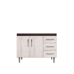 Balcão Gabinete De Pia Isabel 120cm S- Tampo Marrom