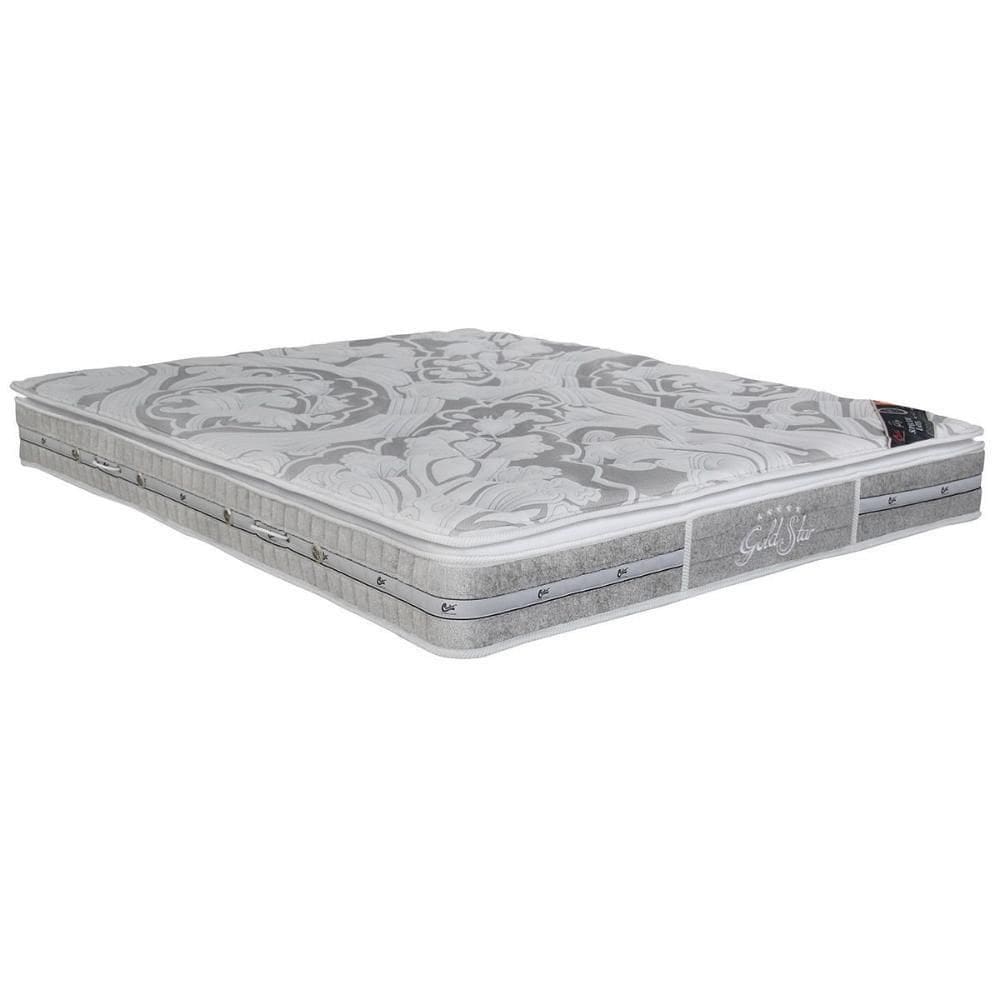 Colchão King Espuma Látex Molas Ensacadas Slx Pillow Top (193x203x30)