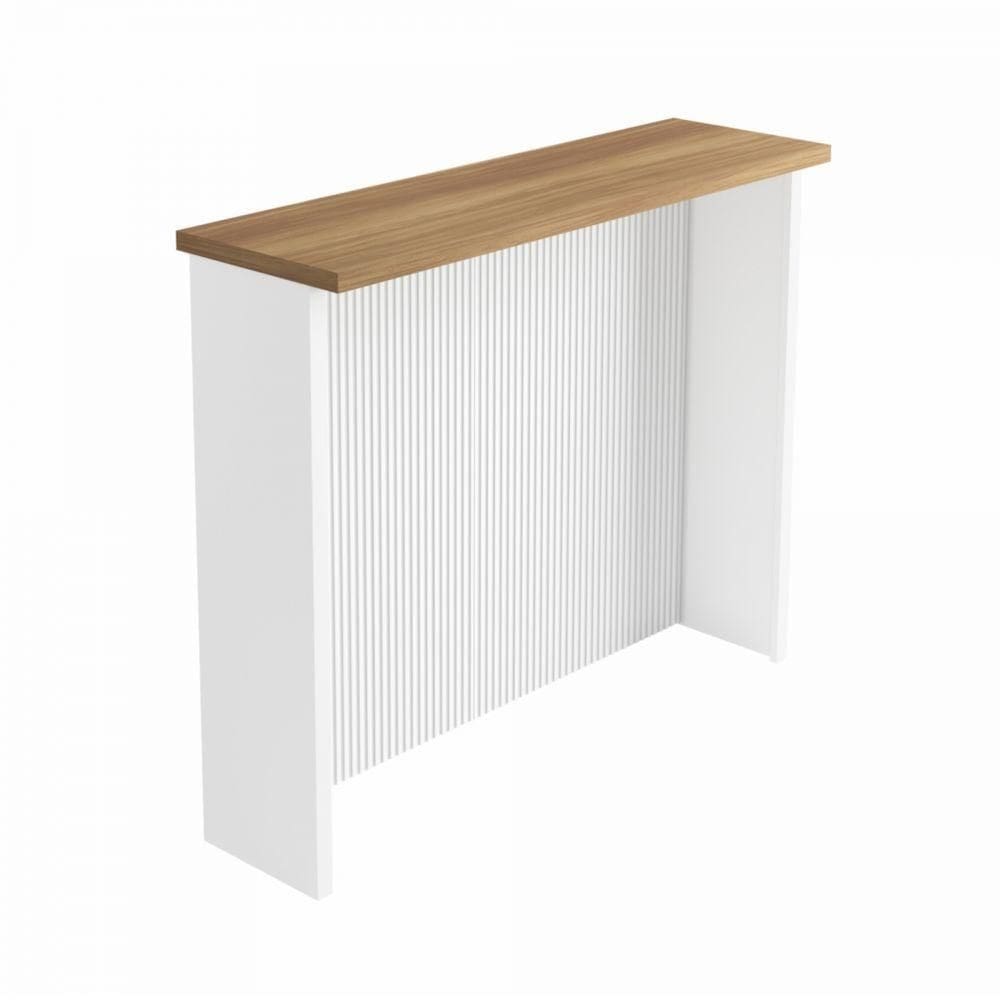 Painel Ilha Canelado 120cm 100% Mdf Branco-nature