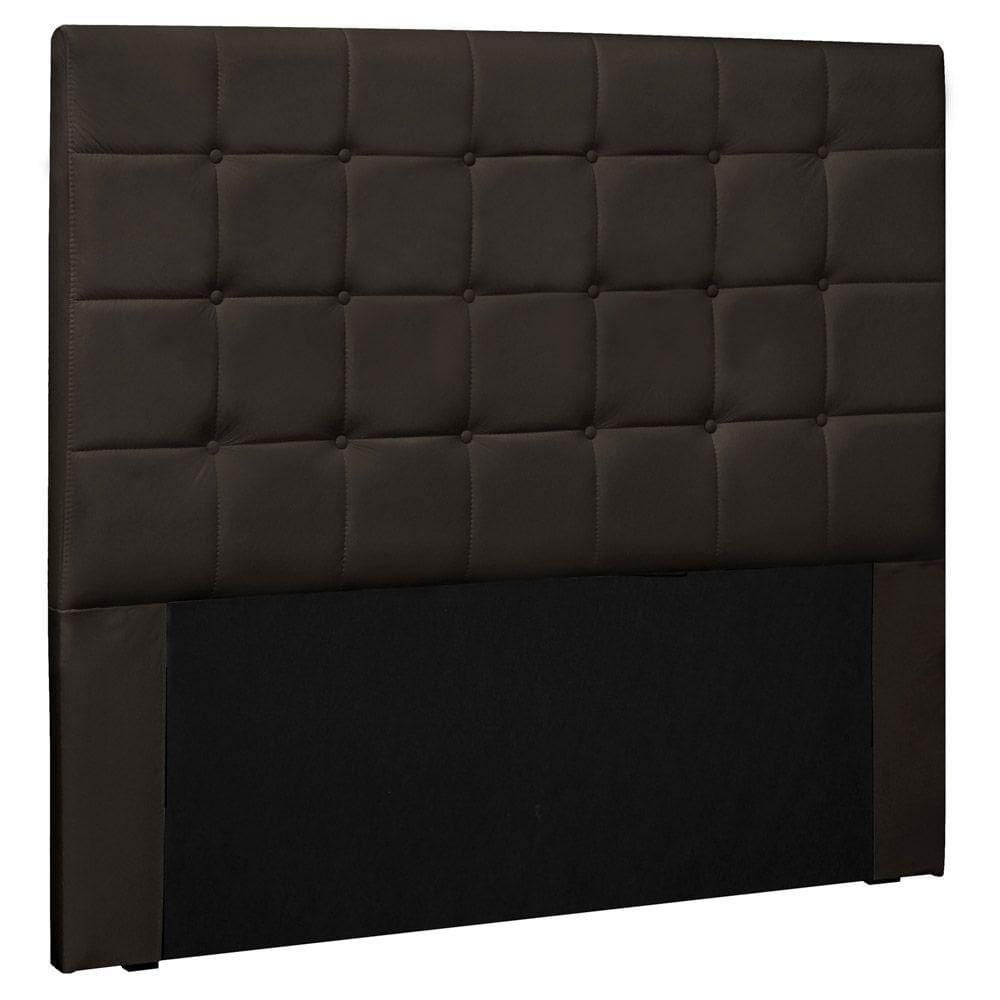 Cabeceira Estofada Cama Box Casal 140cm Corano Marrom